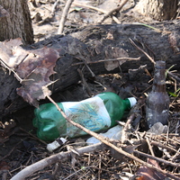 Human Detritus Deposits Following White River Flooding 2